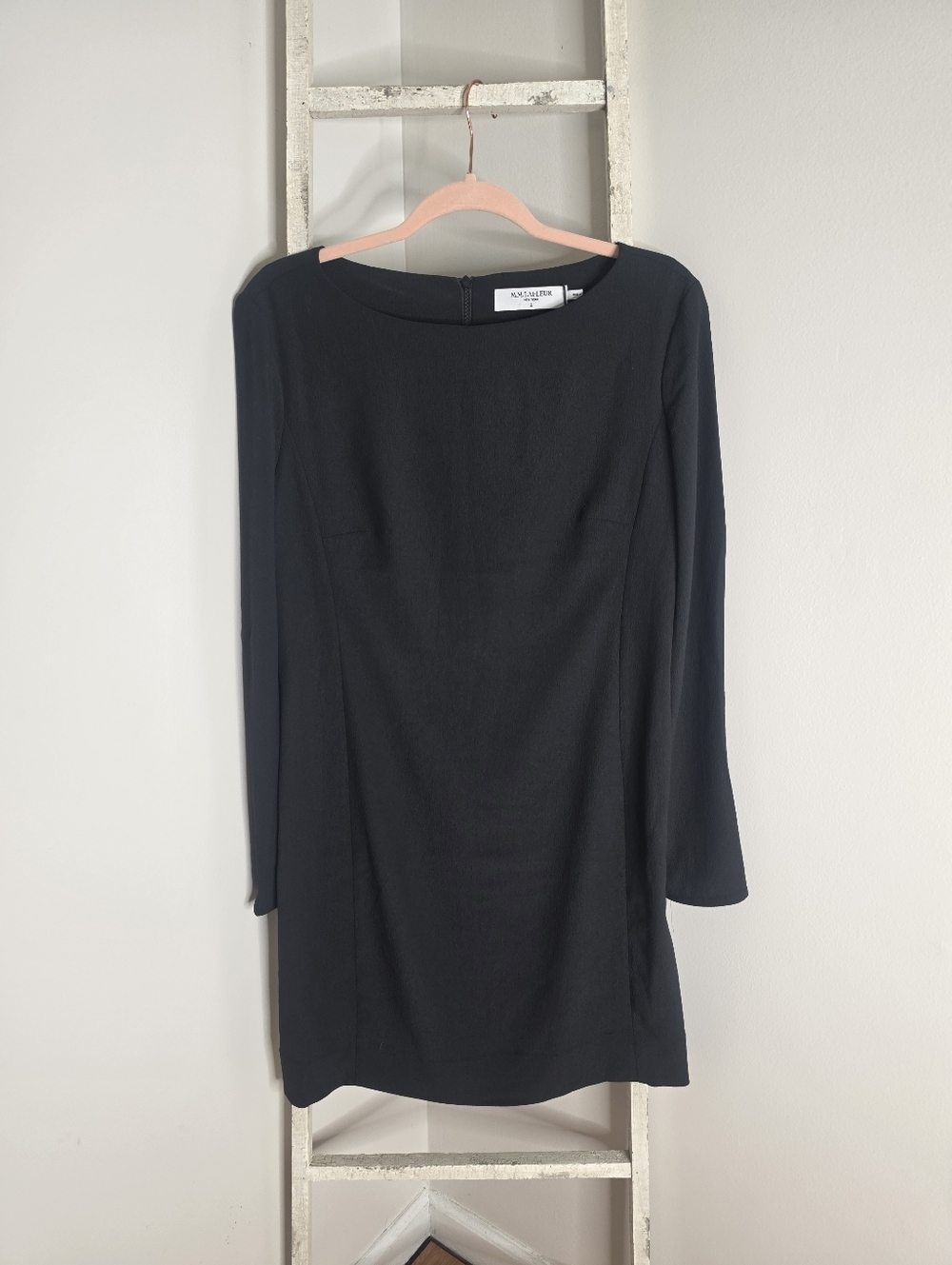 M.M Lafleur NWT Women's Medium Regina Eco Heavy Soft Weave Black Dress